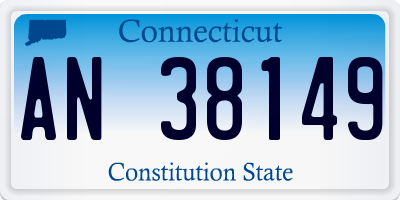 CT license plate AN38149