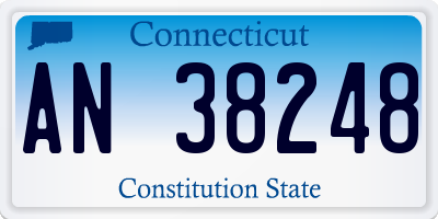 CT license plate AN38248