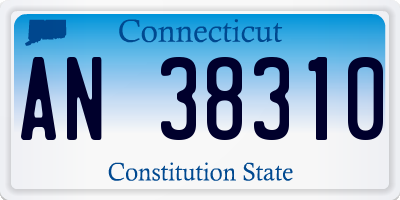 CT license plate AN38310