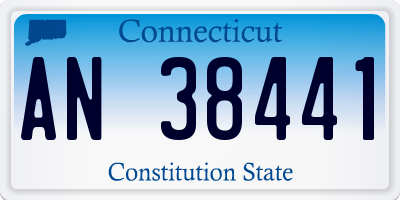 CT license plate AN38441