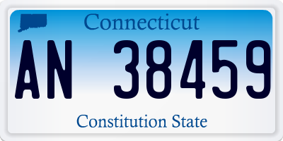 CT license plate AN38459