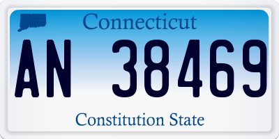 CT license plate AN38469