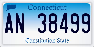 CT license plate AN38499