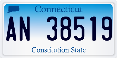 CT license plate AN38519