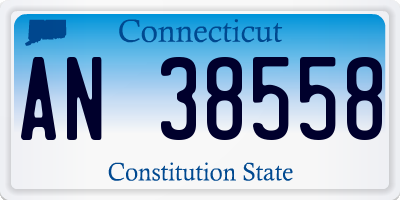 CT license plate AN38558