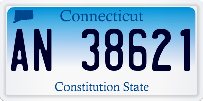 CT license plate AN38621