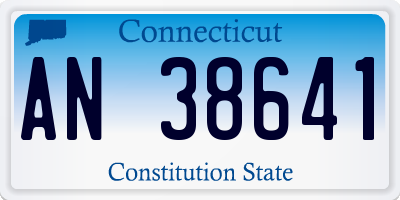 CT license plate AN38641