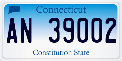 CT license plate AN39002