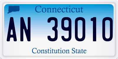 CT license plate AN39010
