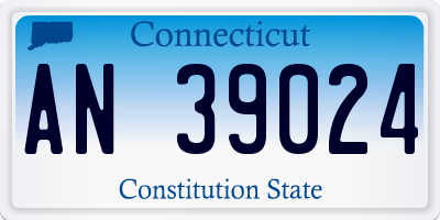 CT license plate AN39024