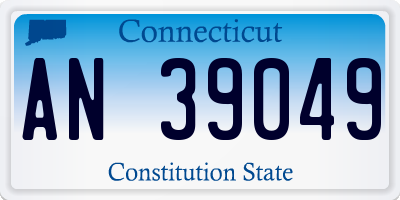 CT license plate AN39049