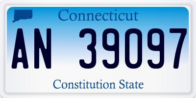 CT license plate AN39097