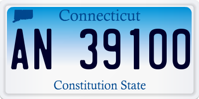 CT license plate AN39100