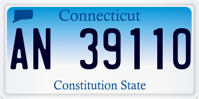 CT license plate AN39110