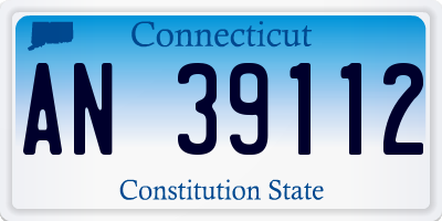 CT license plate AN39112