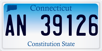 CT license plate AN39126