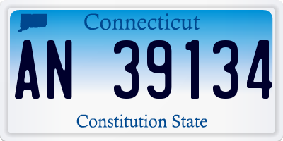CT license plate AN39134