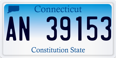 CT license plate AN39153