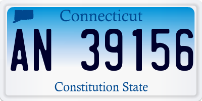 CT license plate AN39156