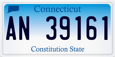 CT license plate AN39161