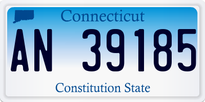 CT license plate AN39185