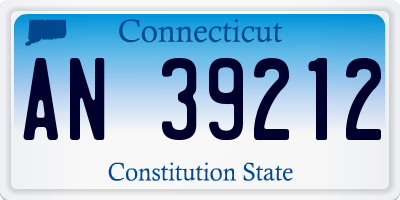 CT license plate AN39212