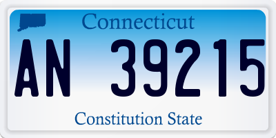 CT license plate AN39215