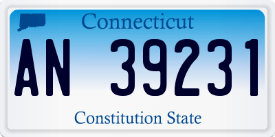 CT license plate AN39231