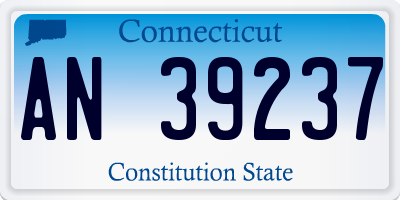 CT license plate AN39237