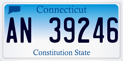 CT license plate AN39246
