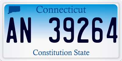 CT license plate AN39264