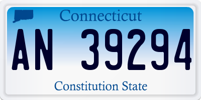 CT license plate AN39294
