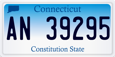 CT license plate AN39295