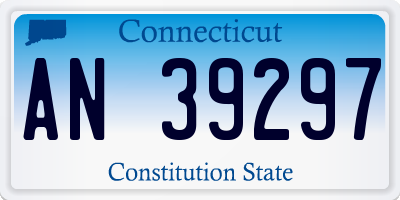 CT license plate AN39297