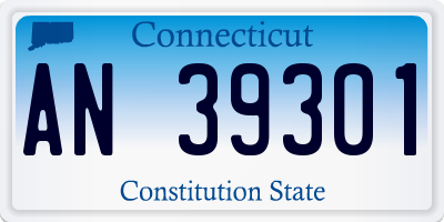 CT license plate AN39301