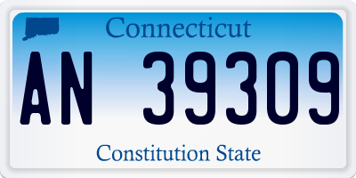 CT license plate AN39309