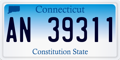 CT license plate AN39311