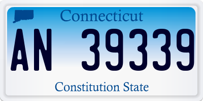 CT license plate AN39339