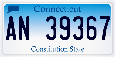 CT license plate AN39367
