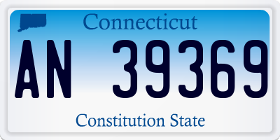 CT license plate AN39369