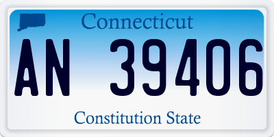 CT license plate AN39406