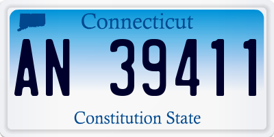 CT license plate AN39411
