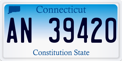 CT license plate AN39420