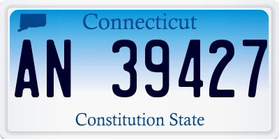 CT license plate AN39427