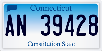 CT license plate AN39428