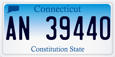 CT license plate AN39440