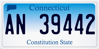 CT license plate AN39442