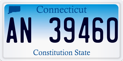 CT license plate AN39460