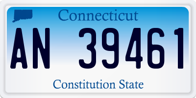 CT license plate AN39461