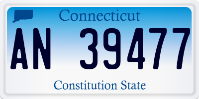 CT license plate AN39477